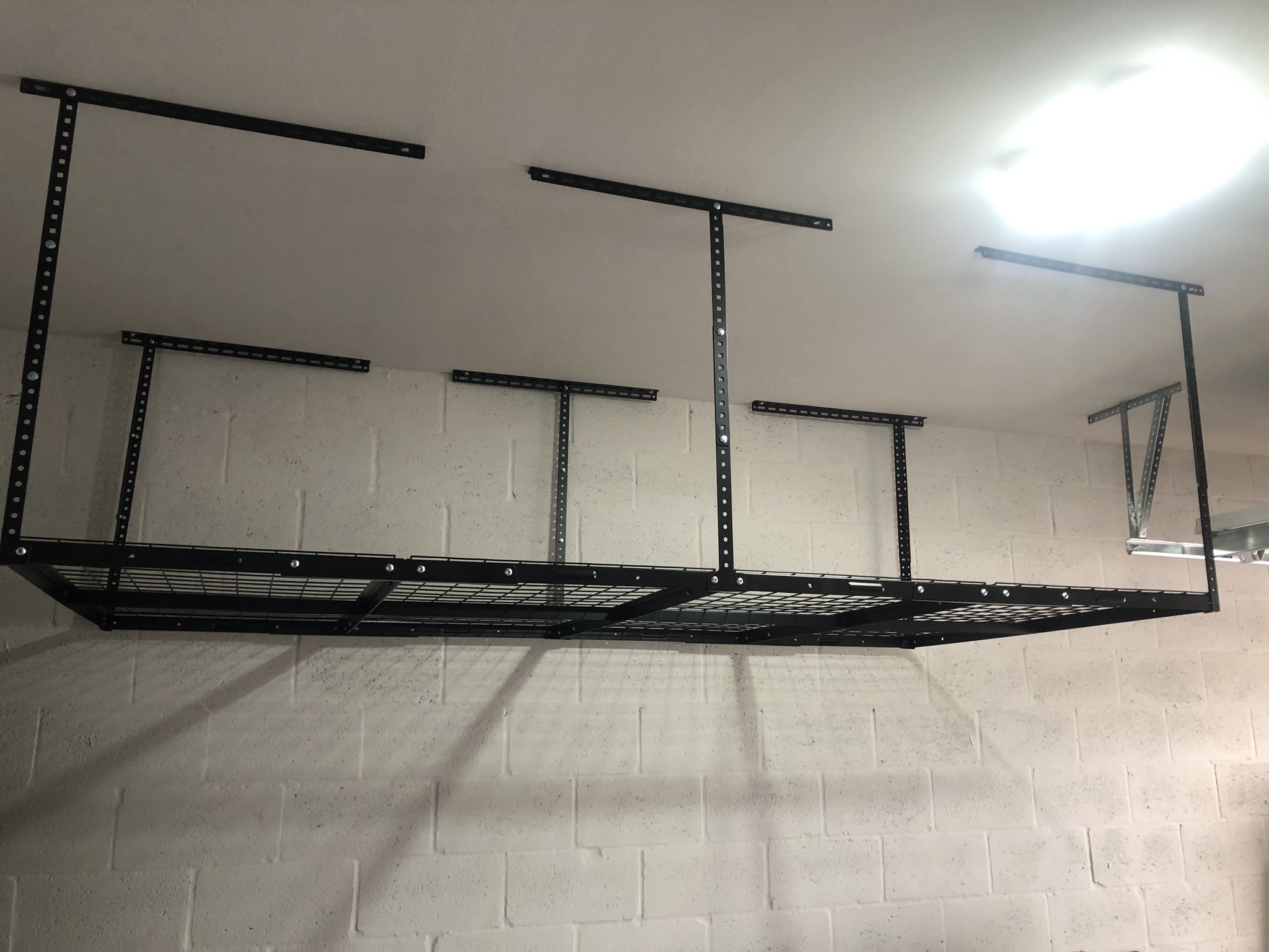 Garage rack installation